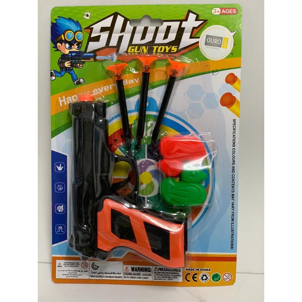 Lança Dardo Cartela Com 6 Peças Brinquedo Infantil Ouro Kids