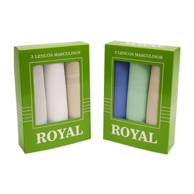 Kit Atacado 10 Caixas c/ 3 Lenços de Bolso Masculino