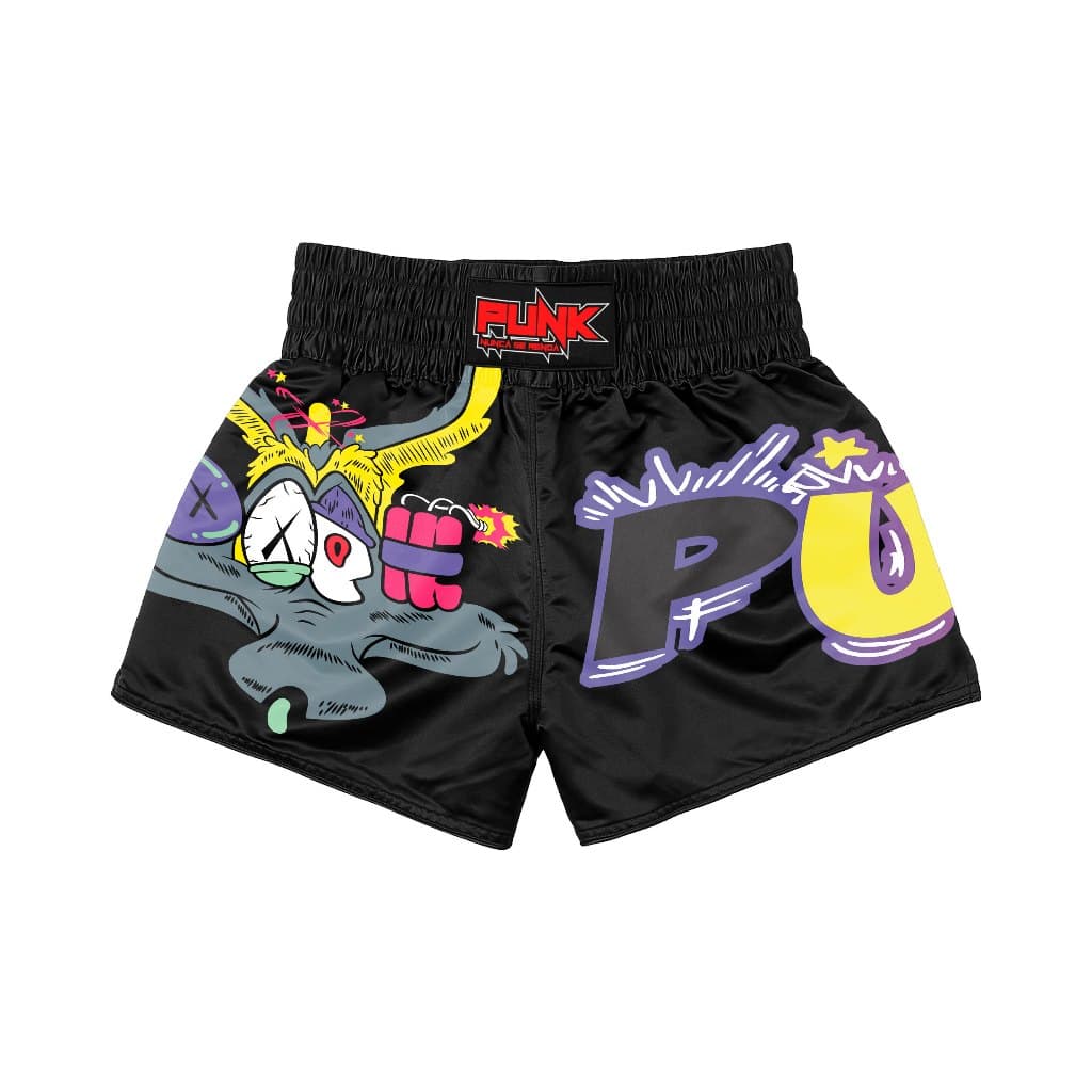 Short Treino/Passeio/Muay Thai Sublimado Coyote Infantil Punk