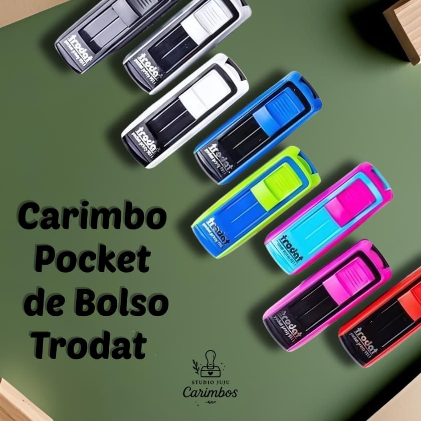 Carimbo de bolso Pocket da Trodat (9511) Personalizado – 38x14mm