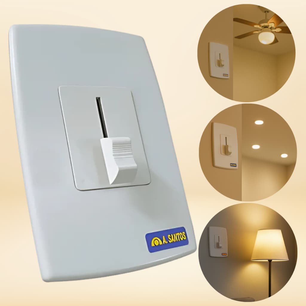 Dimmer Deslizante Bivolt Controlador Ajuste Luz Ventilador Luminosidade Intensidade Lâmpada  Iluminação Interruptor