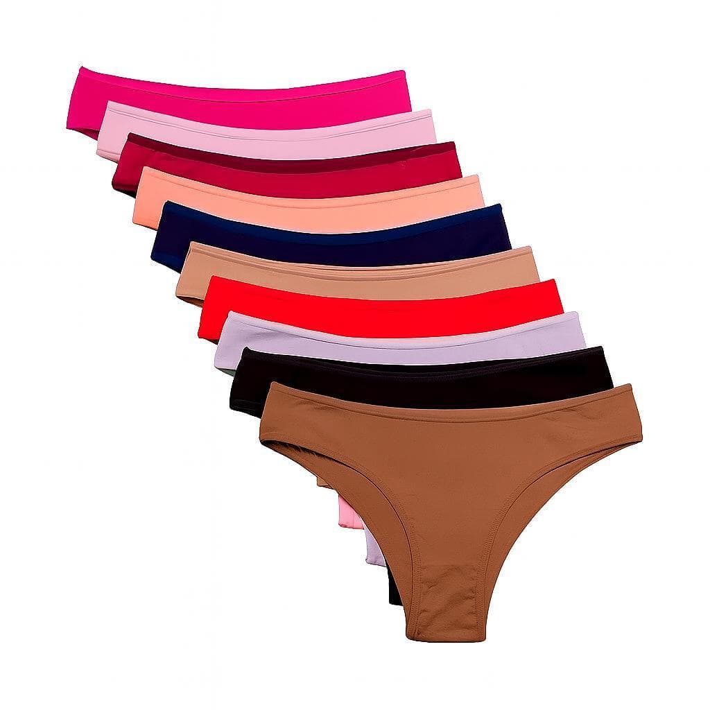 kit  Calcinha ALGODÃO Calsinha Tanga Adulto Feminina