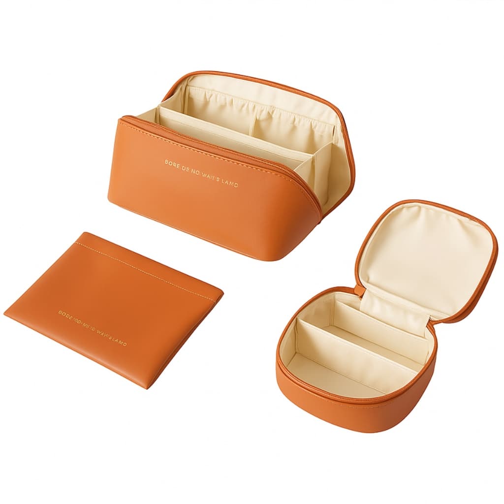 Kit 3 Nesessaires Organizadores Para Viagem Cosmético Maquiagem Skincare ATP01-3