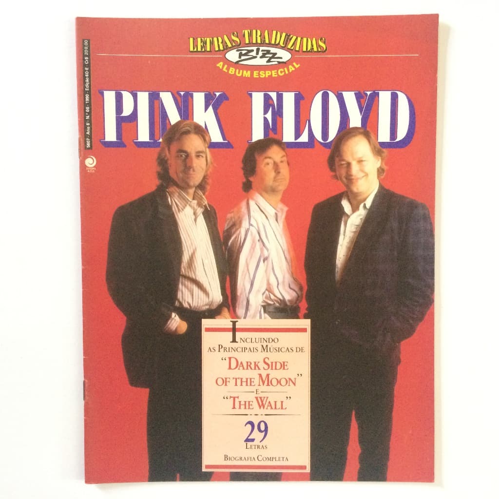 BIZZ LETRAS TRADUZIDAS ALBUM ESPECIAL PINK FLOYD RARIDADE COMPLETO