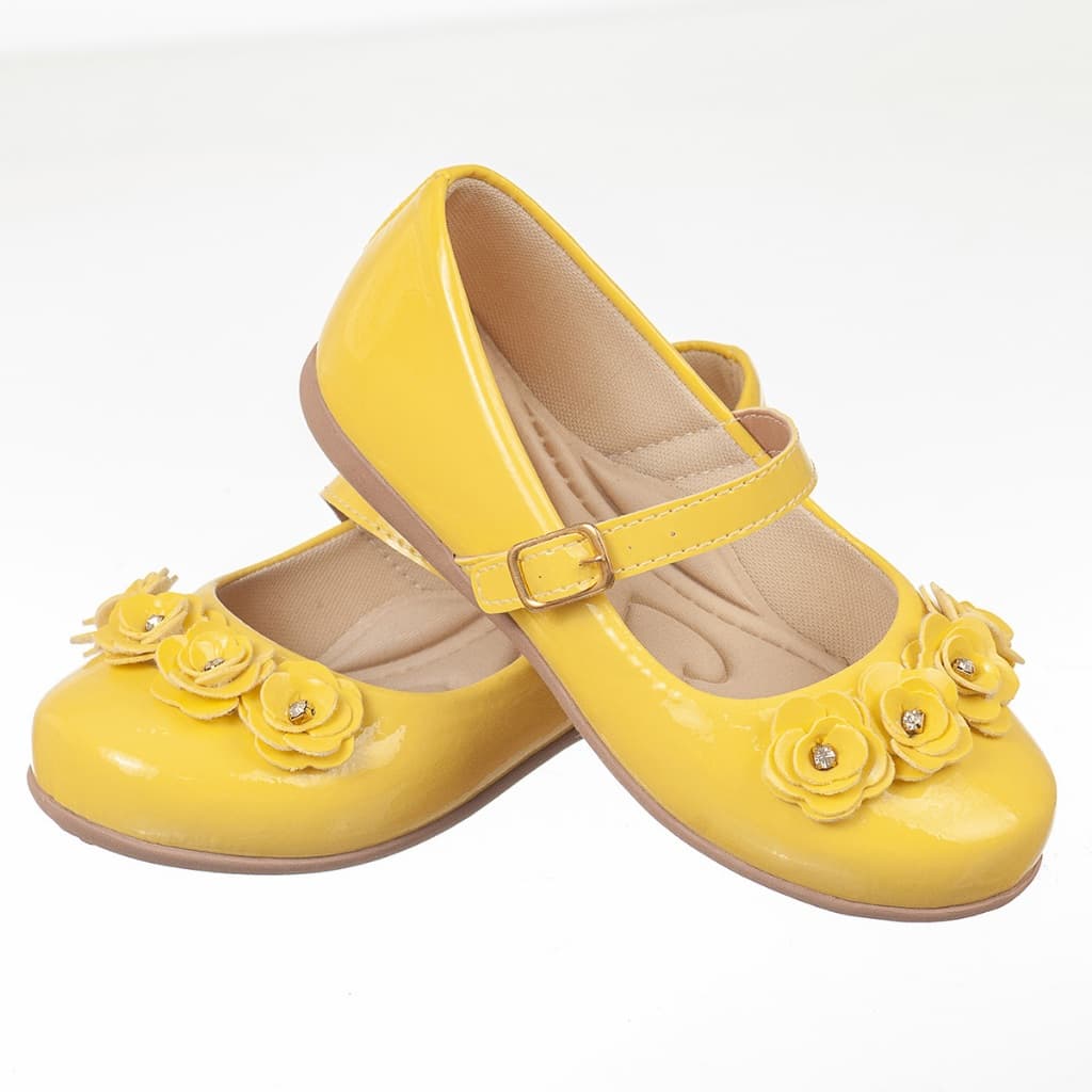 Sapatilha infantil feminina moça festa casamento SAPATILHA 04 FLOR