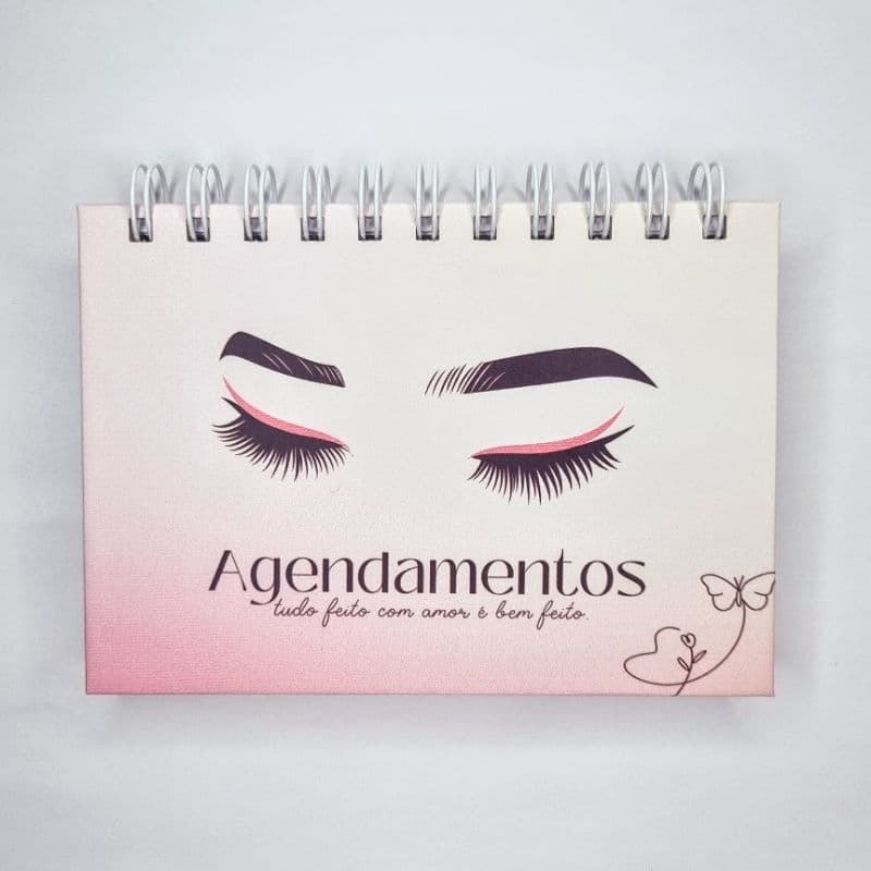 MINI AGENDA de clientes 2026, 10x15cm, bloquinho agendamento, 100 folhas