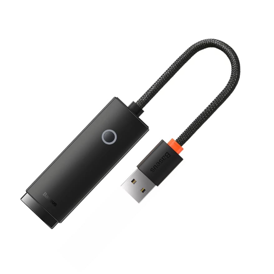 Adaptador Baseus Lite Series Ethernet Usb-a Rj45 Lan 100mbps OPEN BOX