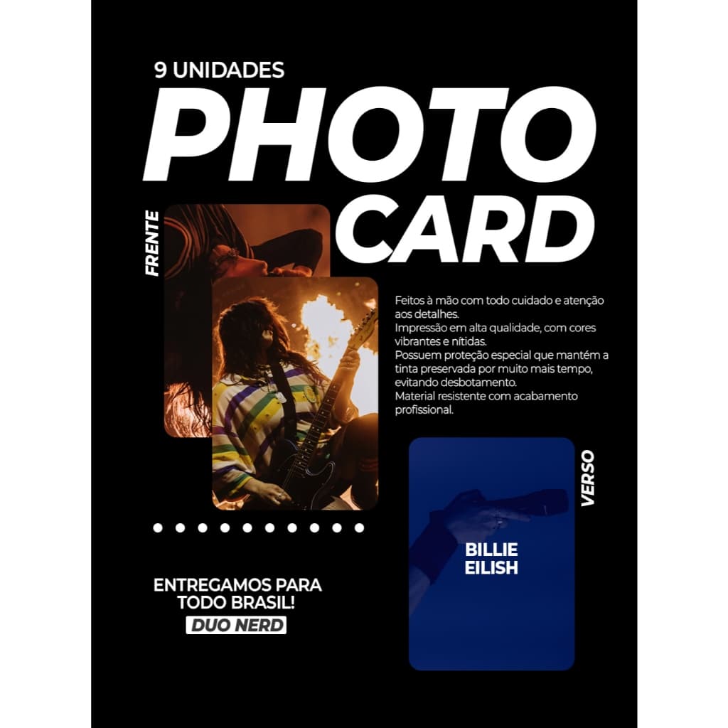 Photocards Fanmade Billie Eilish