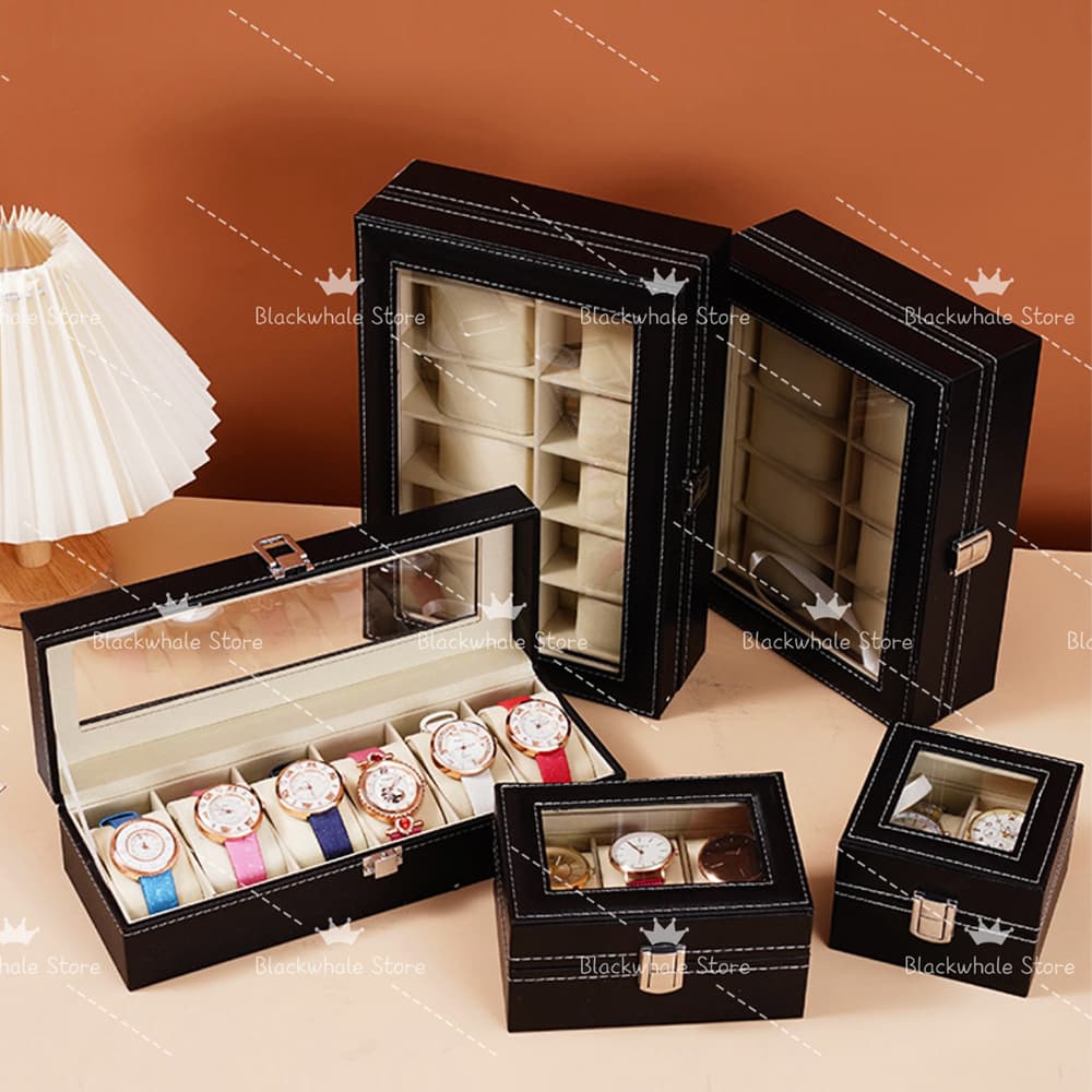 Porta Relógio Maleta Caixa Organizadora Estojo Para Relógios Organizador de Relógio