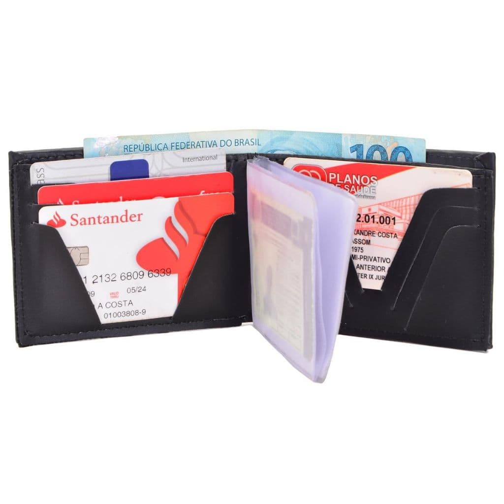 Kit 10 Carteiras Masculina slim na caixinha