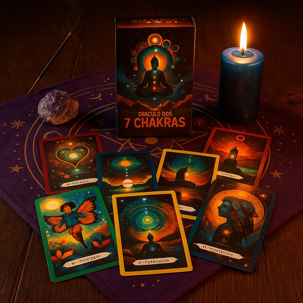 Oráculo Dos 7 Chakras 49 Cartas Com Manual