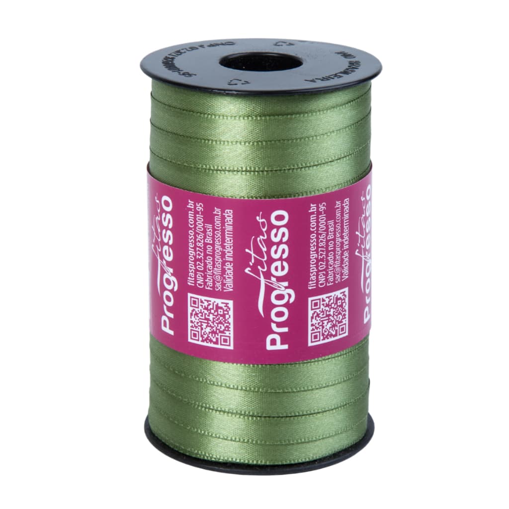 Fita Cetim Progresso Nº1 7mm Lisa Carretel 100 Metros Diversas Cores