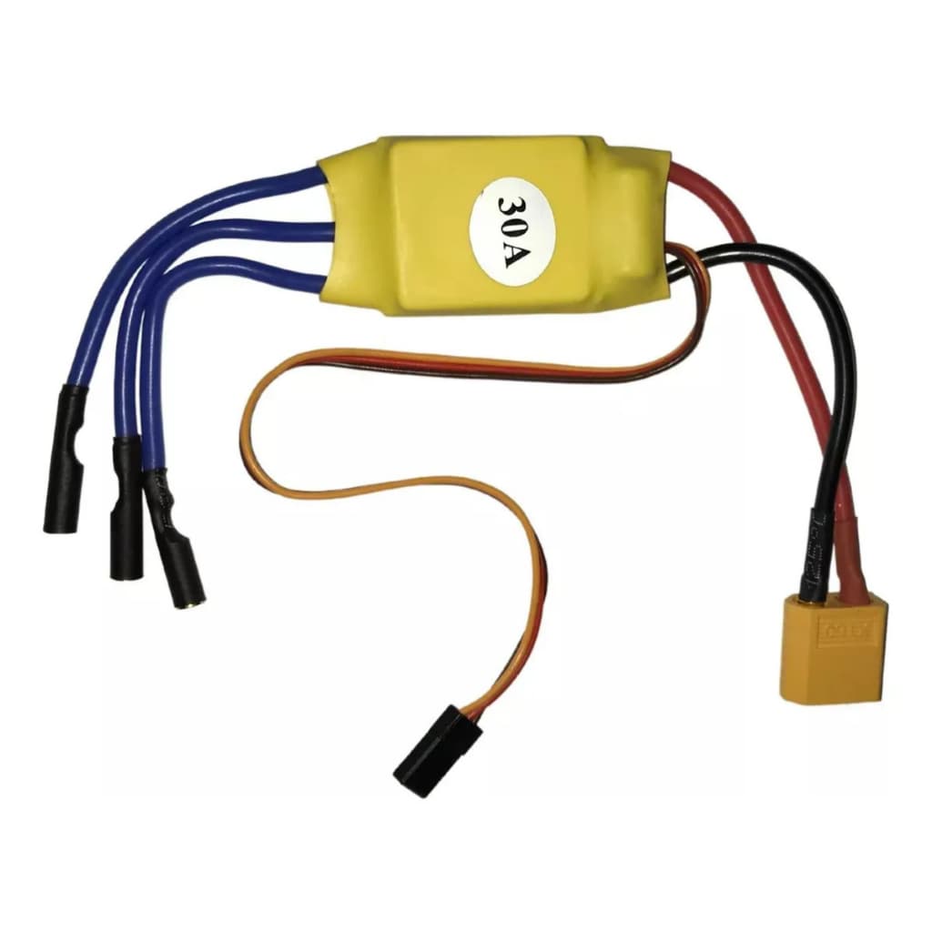 Esc 30a Brushless Speed Control Bec 2a Lipo 2-3s  Aeromodelo XT60
