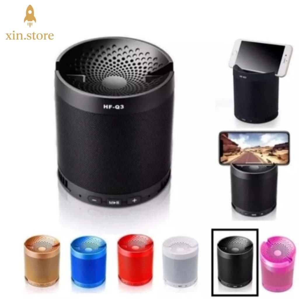 Caixa de Som Bluetooth HF-Q3 10W Portátil  Rádio FM, USB, Cartão SD, pen drive