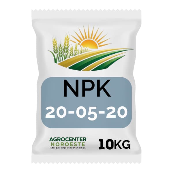 10kg Adubo Fertilizante - NPK 20x05x20 - Plantas, Flores, Rosas Deserto, Samambaia