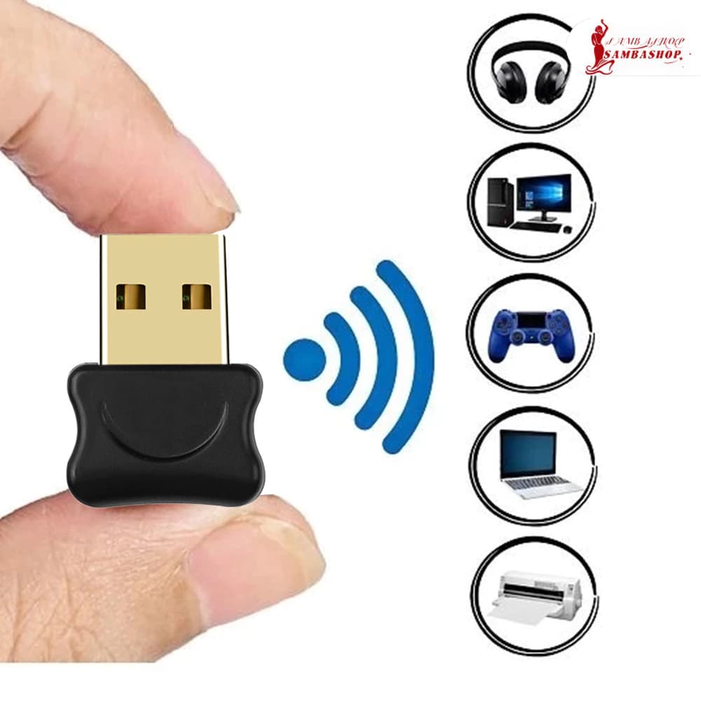 Adaptador USB Bluetooth 5.3 Receptor Wireless Áudio para PC e Automóvel Radio