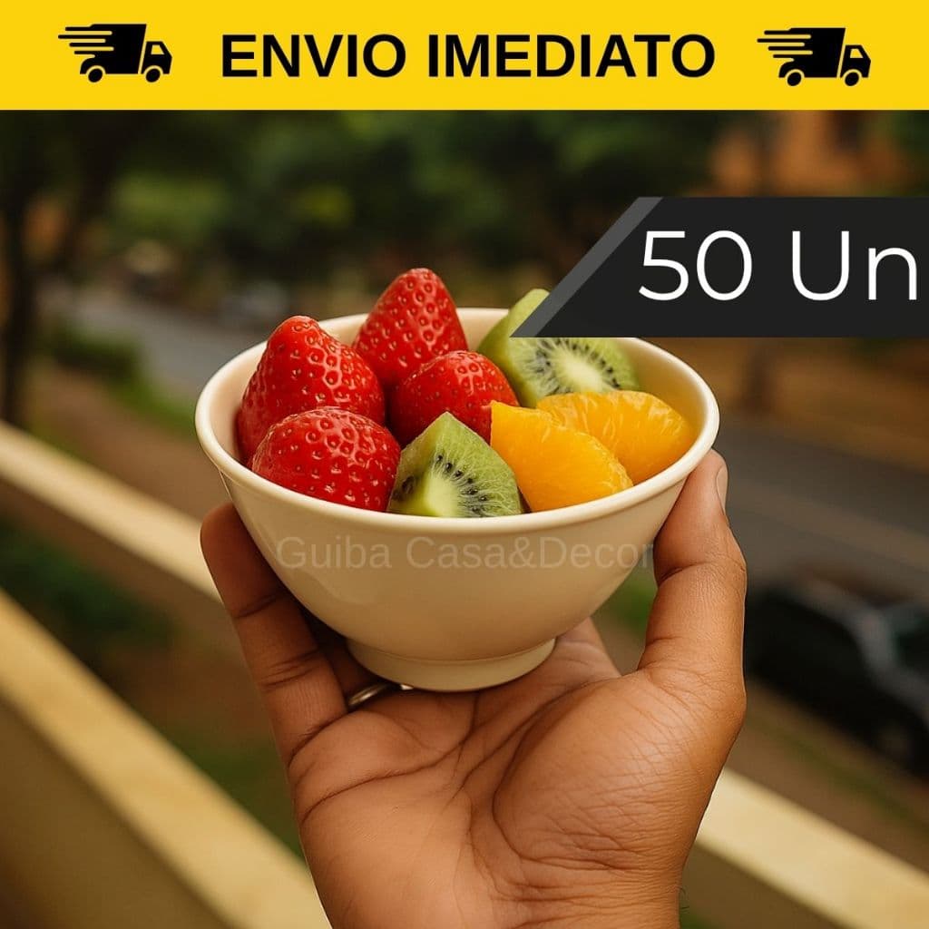 Kit 50 Cumbuca 400 ml p/ Caldo Feijoada Açaí Sopa Festa Amendoim Tigela Pote Sobremesa