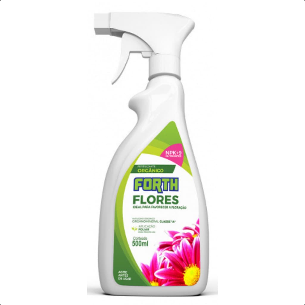 Adubo Fertilizante Orgânico Forth Jardim Flores Pronto Uso 500ml Floração Crescimento