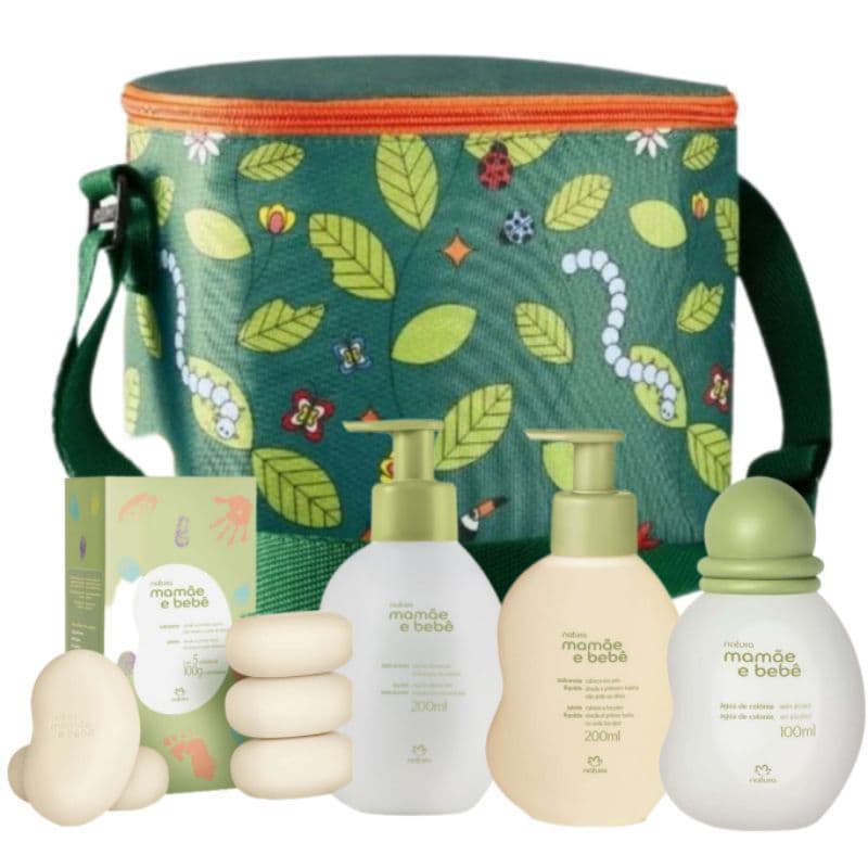 Kit Natura Mamãe e bebê lancheira naturé