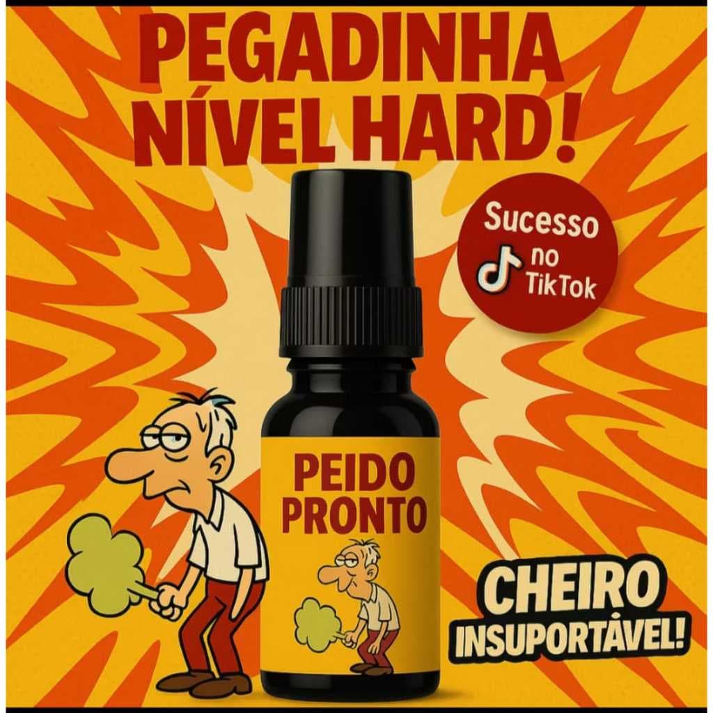 Peido Pronto OFICIAL - Spray de Peido Falso Realista, Pegadinha Engraçada, Zoação, Peido Liquido