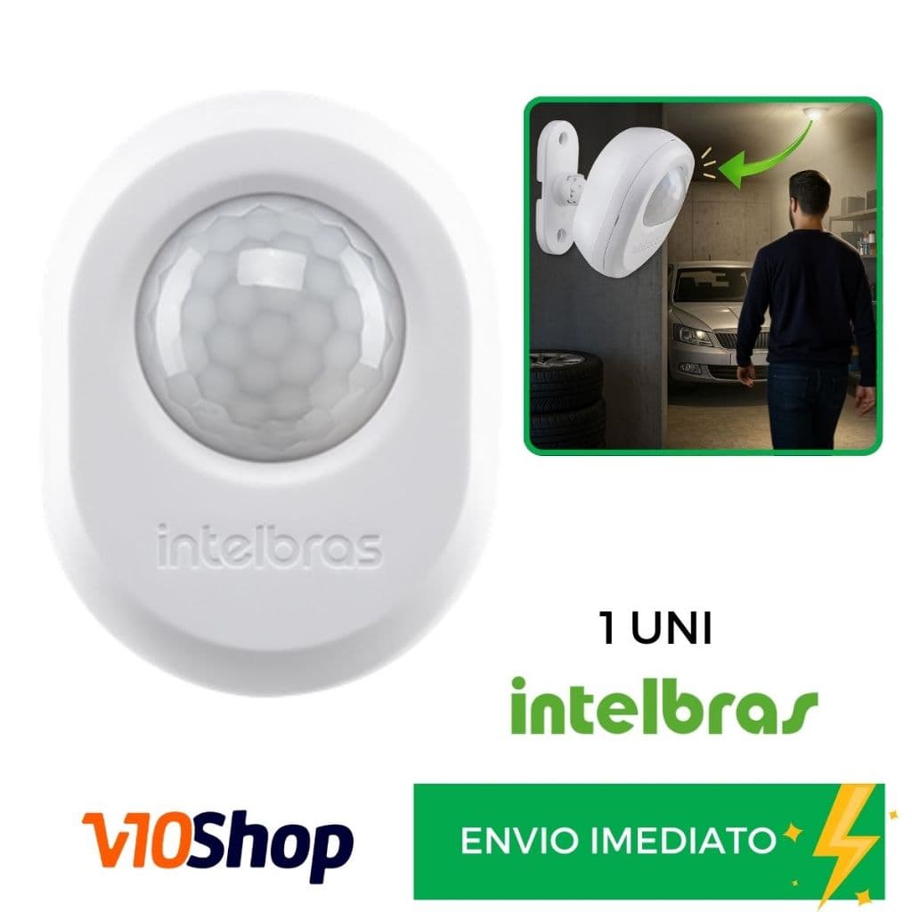 Interruptor Sensor Presença Iluminação para Parede ou Teto Espi 360a Intelbras V10 Shop