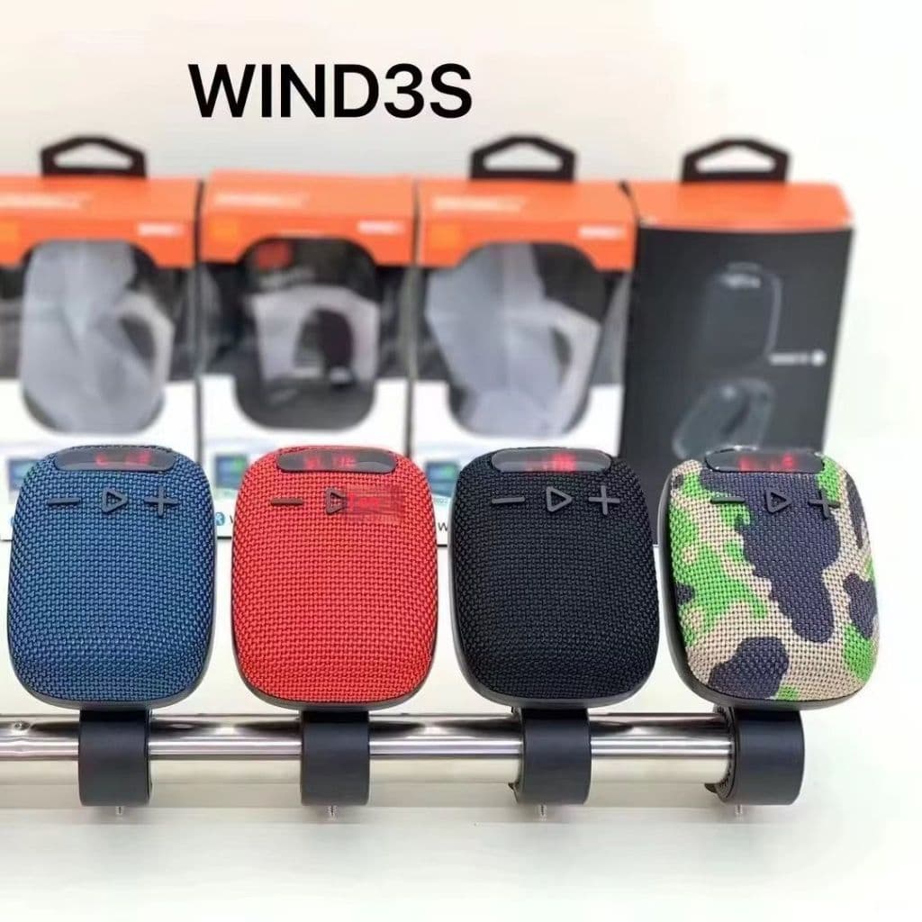Caixa De Som Bluetooth Para Bike e Moto Com Visor Digital wind3