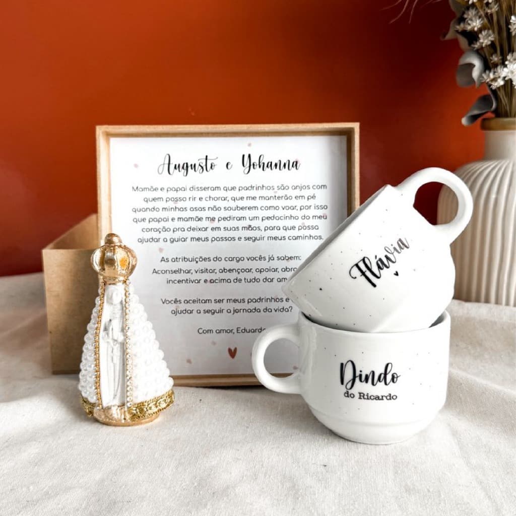 Kit Padrinhos Consagração/Batismo com Nossa Senhora