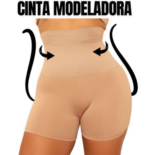 Short Modelador Segunda Pele | Anágua Feminina Lisa | Cinta Modeladora | Por Baixo de Vestido | Confortável