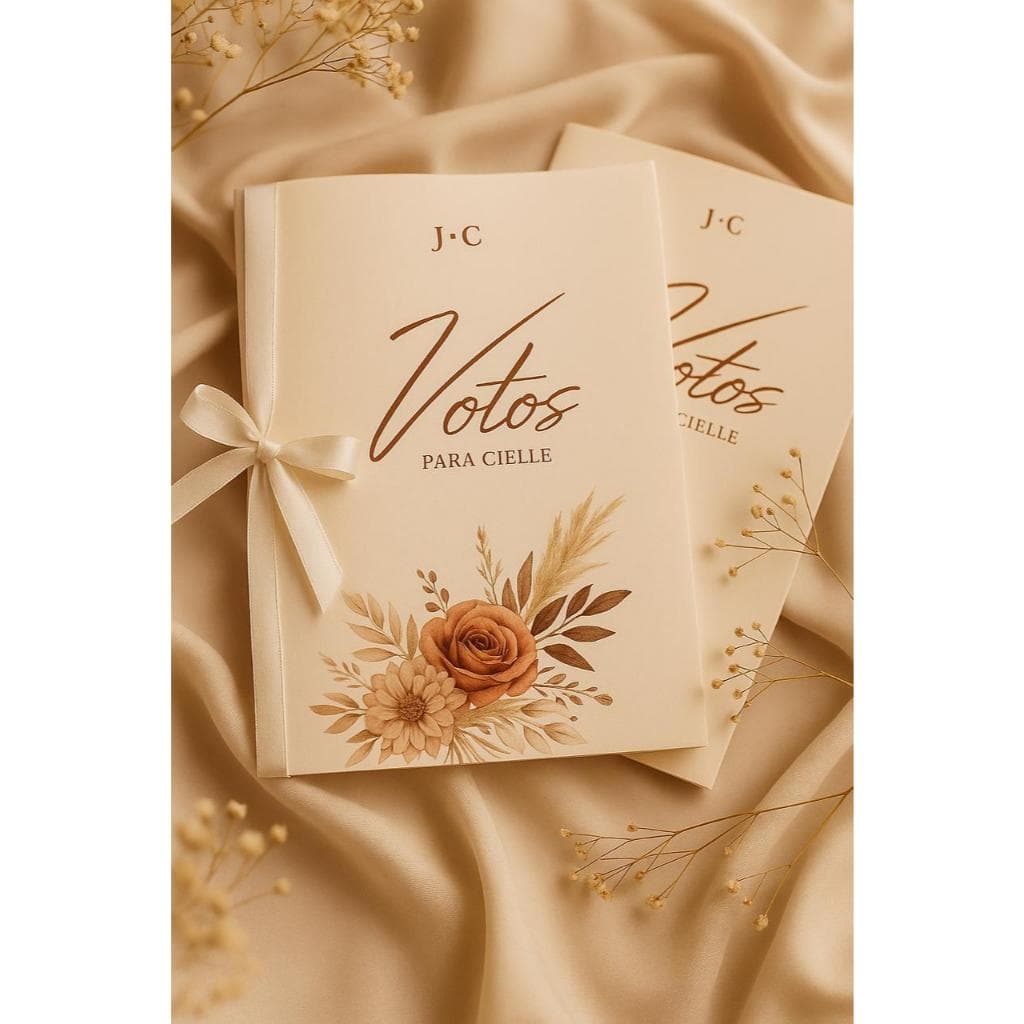 Par de Cadernos de Votos Para Casamento do Noivo e da Noiva Lembranças