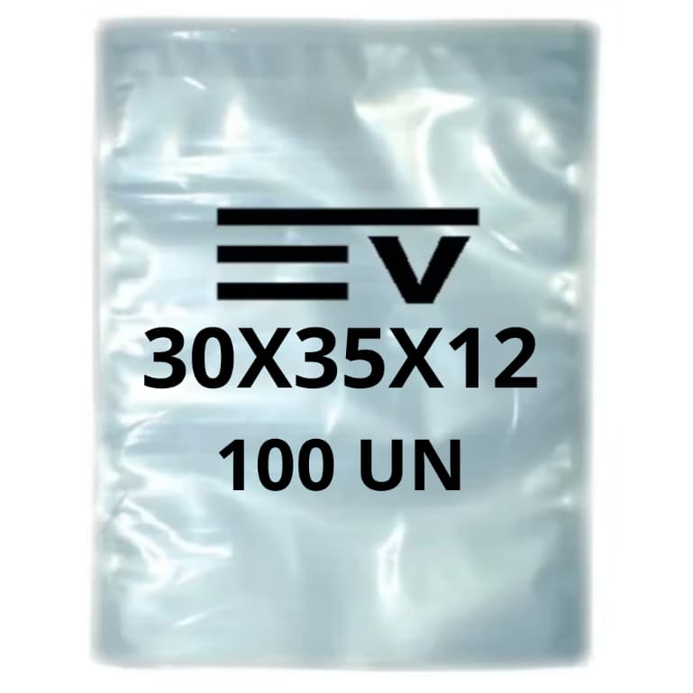 Sacos de Embalagem a Vácuo lisa 30x35 12 micras - 100 Unidades