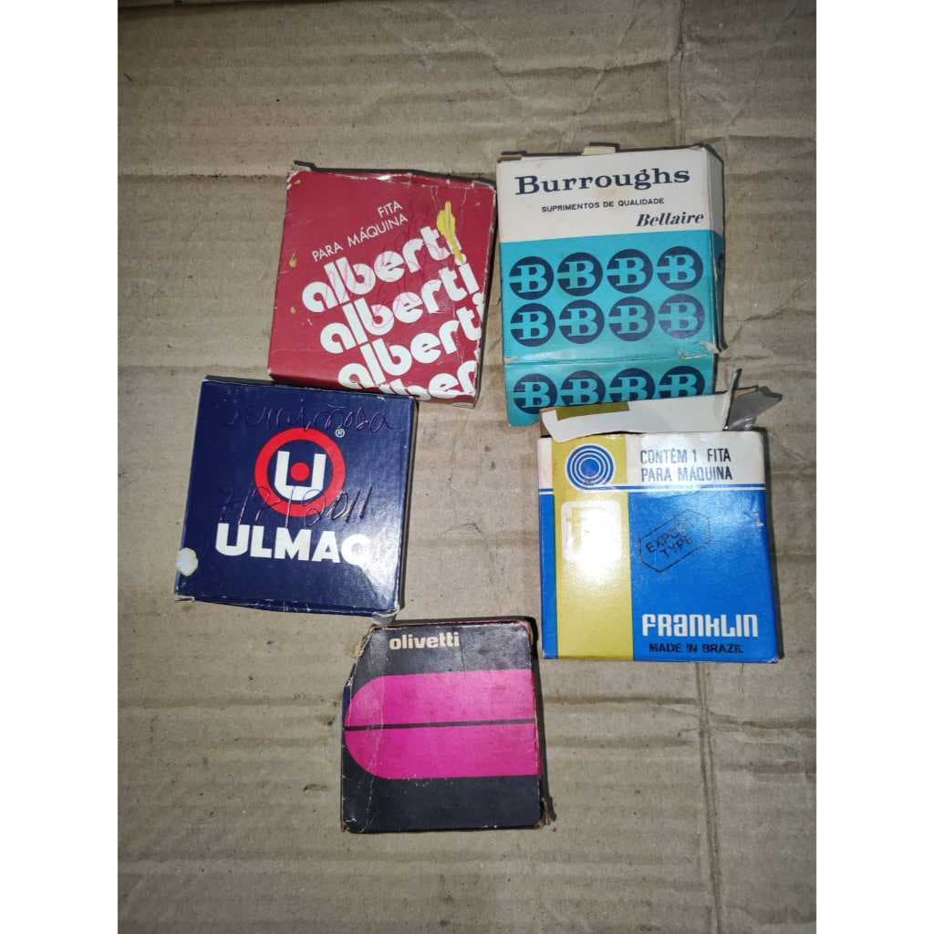 Fitas de Maquinas de Escrever (lote com todas das fotos)