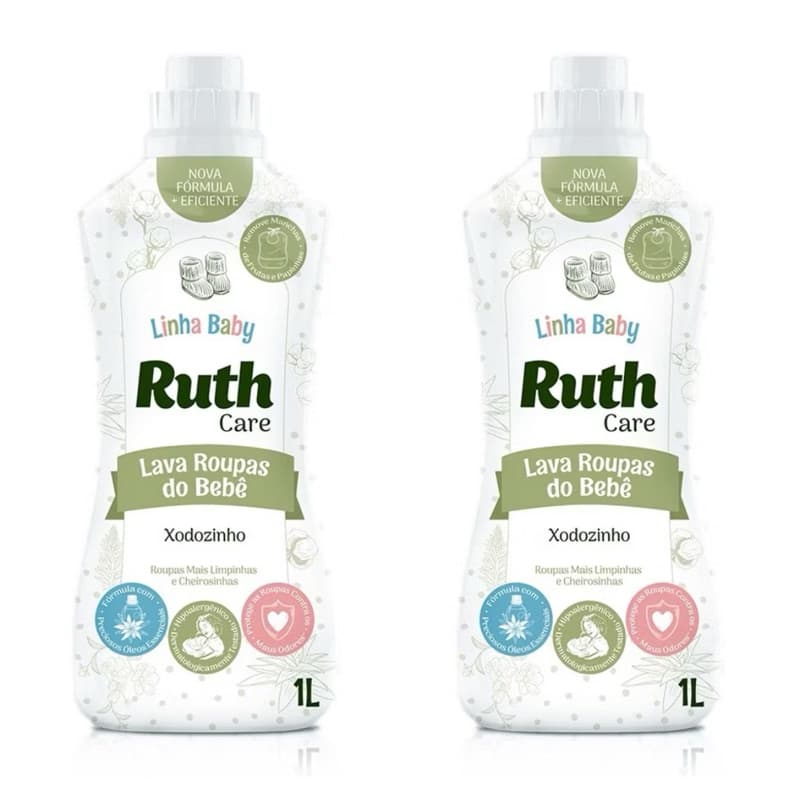 Lava Roupas Ruth baby care + Amaciante Ruth baby care