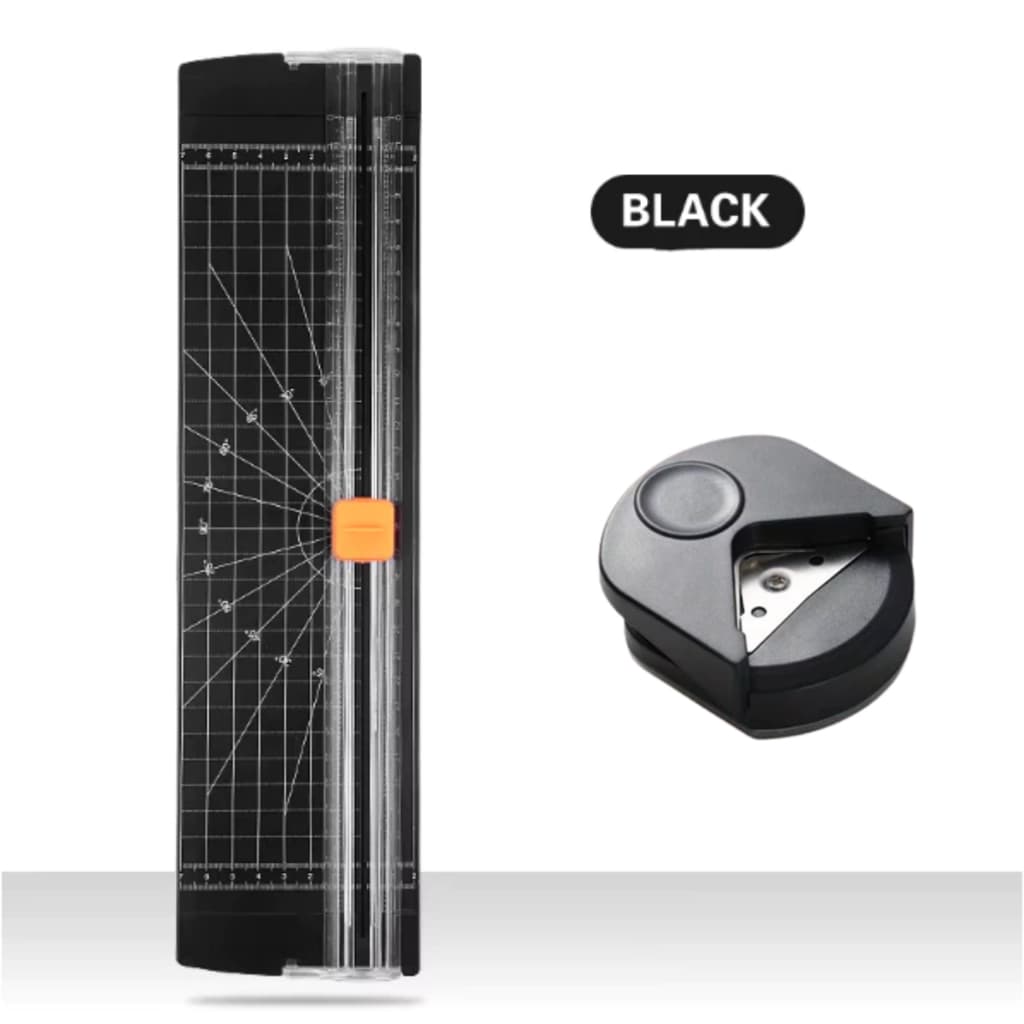 Kit Guilhotina A4 + Mini Arredondador Cortador De Papel Portátil Fácil Manuseio