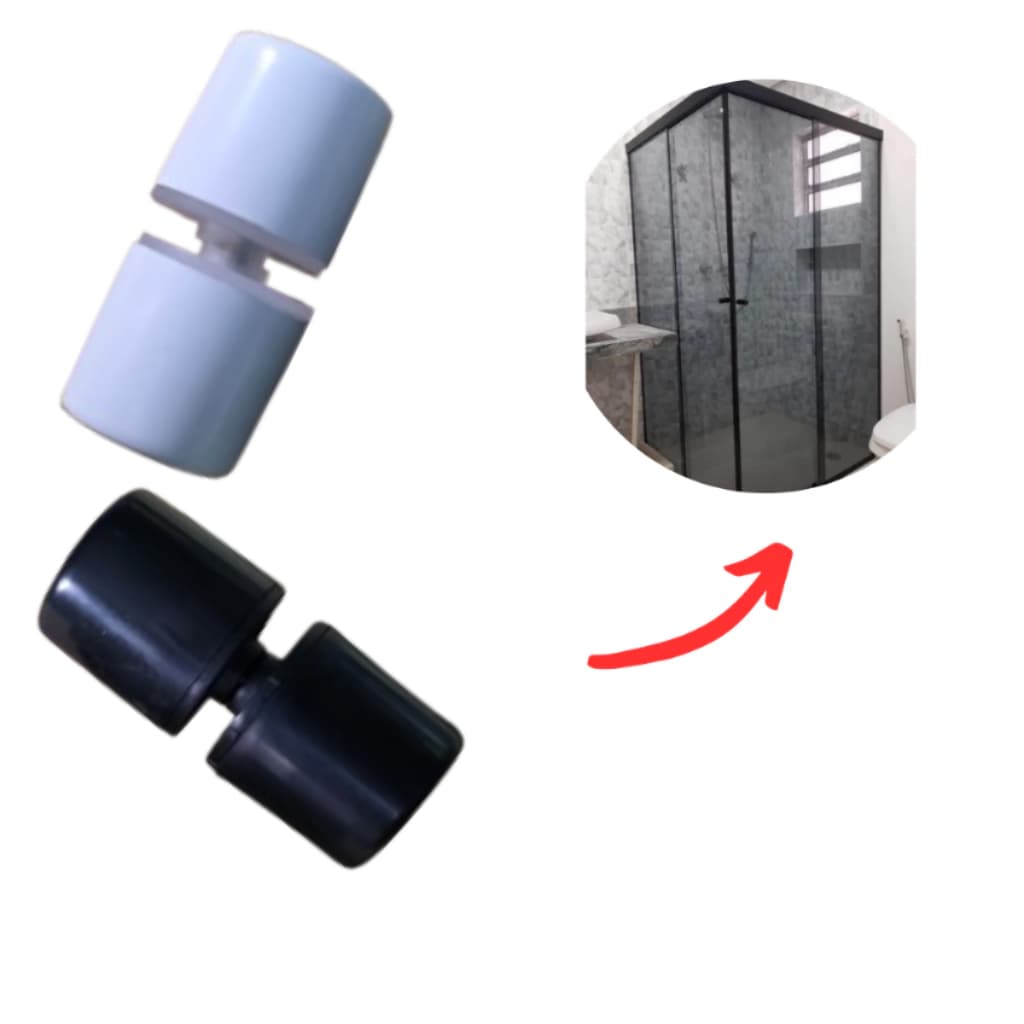 Puxador Box De Banheiro Porta Vidro Blindex 1629 ABS Liso