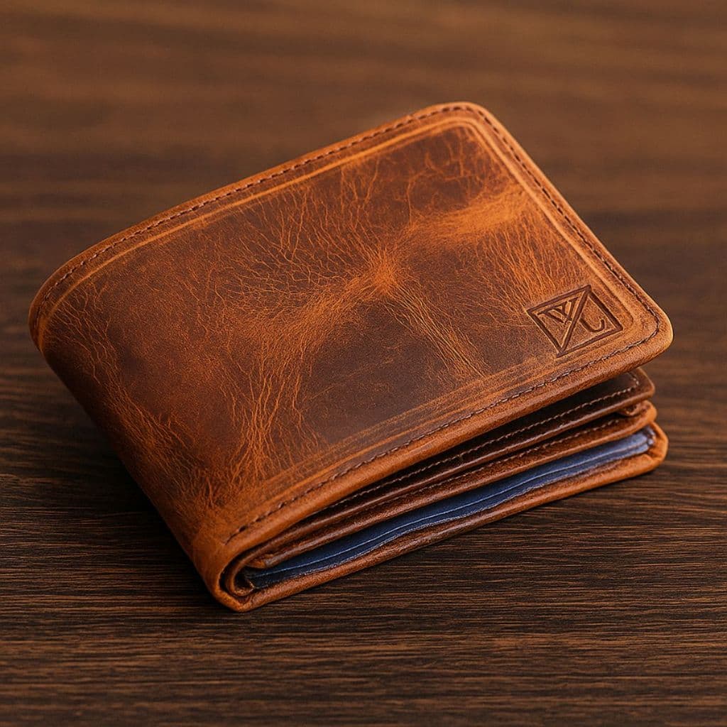 Carteira Masculina Grande Couro Legitimo  Compacta Espaçosa Porta Cartões Cnh Rg Cpf