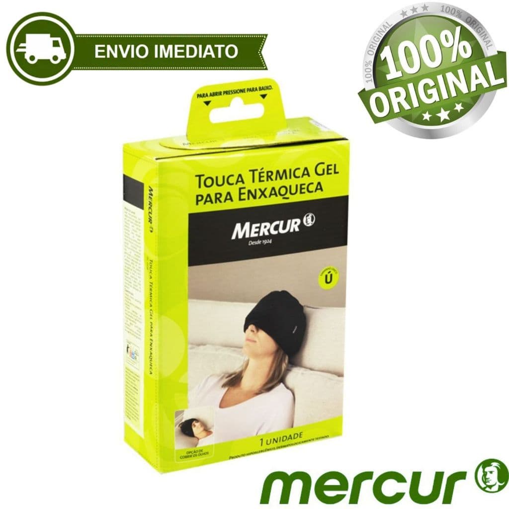 Touca Térmica Gel Mercur Para Enxaqueca Dor De Cabeça BC0138