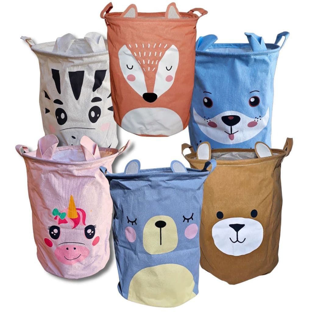 Cesto Organizador Multiuso Redondo Para Brinquedo Ou Roupa Suja Dobrável Com Alça