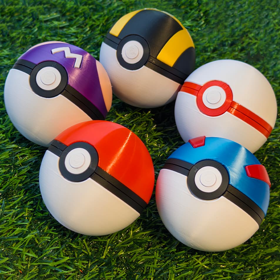 Pokébola Abre e Fecha com Ímã - Pokemon Pokeball Decoração