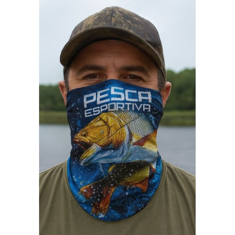 Bandana Balaclava para pesca Mascara Uv50 Máscara de Pesca esportiva Dourado Balacrava Pescador