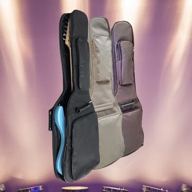 Capa De Guitarra Acolchoada Luxo Bag Bolso Duplo