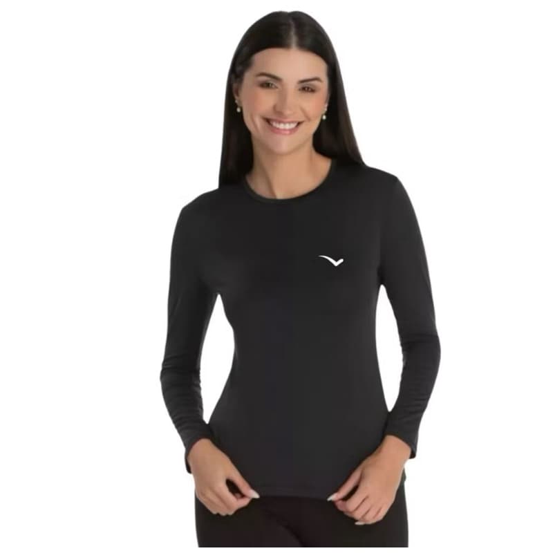 Blusa Térmica Feminina Com Proteção Solar Uv 50+