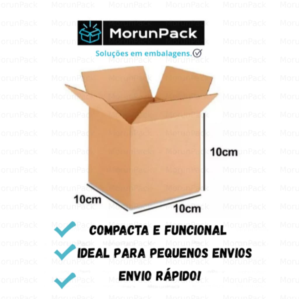 100 CAIXAS DE PAPELÃO 10x10x10