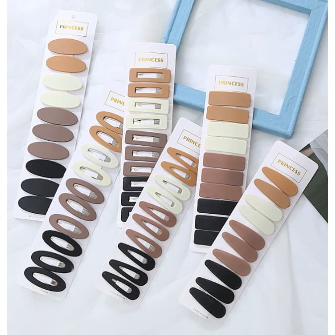 Kit 10/20/30/40/50 Unidades Grampo de cabelo marrom para mulheres, grampo de cabelo lateral doce, acessório de cabeça