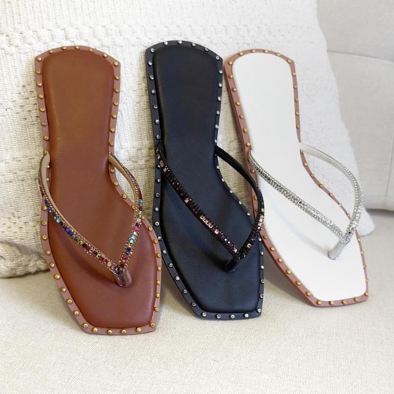 Sandalia Chinelo Feminino Rasteira Moda luxo Rasteirinha Feminina Macia Leve Confortável Lançamento