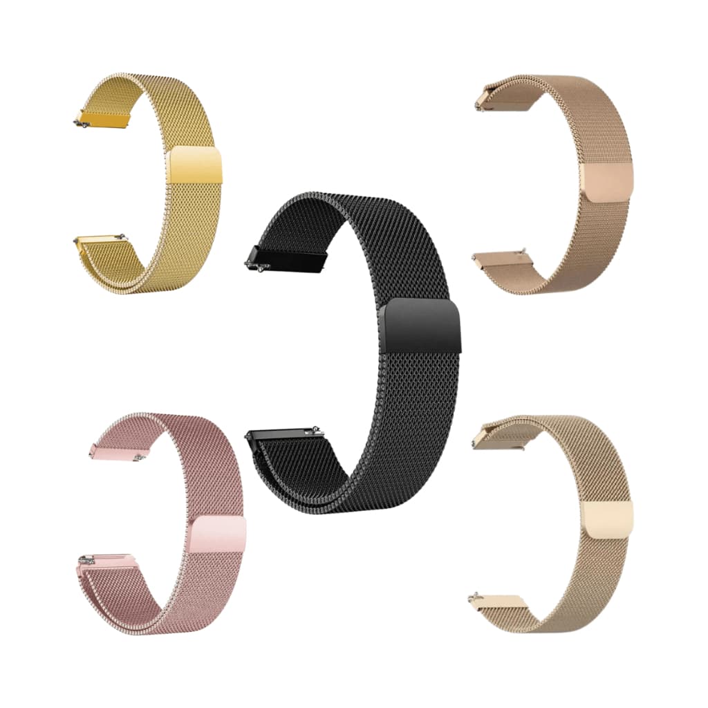 Pulseira Milanese Metal 22mm para Relógio BIP6/R watch5 active/R watch 5 lite/ Pace Stratos GTR 22mm