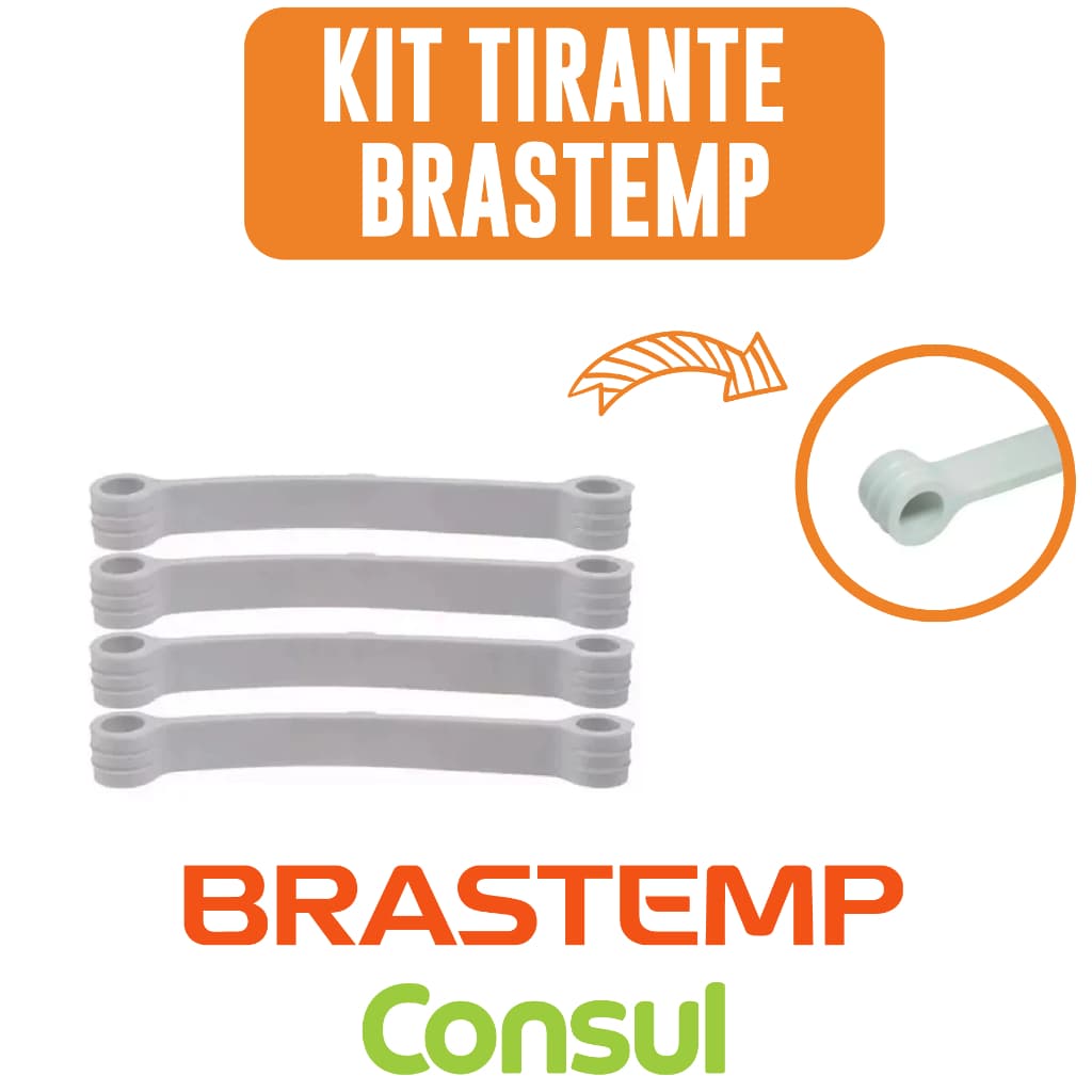 Kit com 4 8 12 16 ou 20 Tirantes Para Lavadora Brastemp Consul