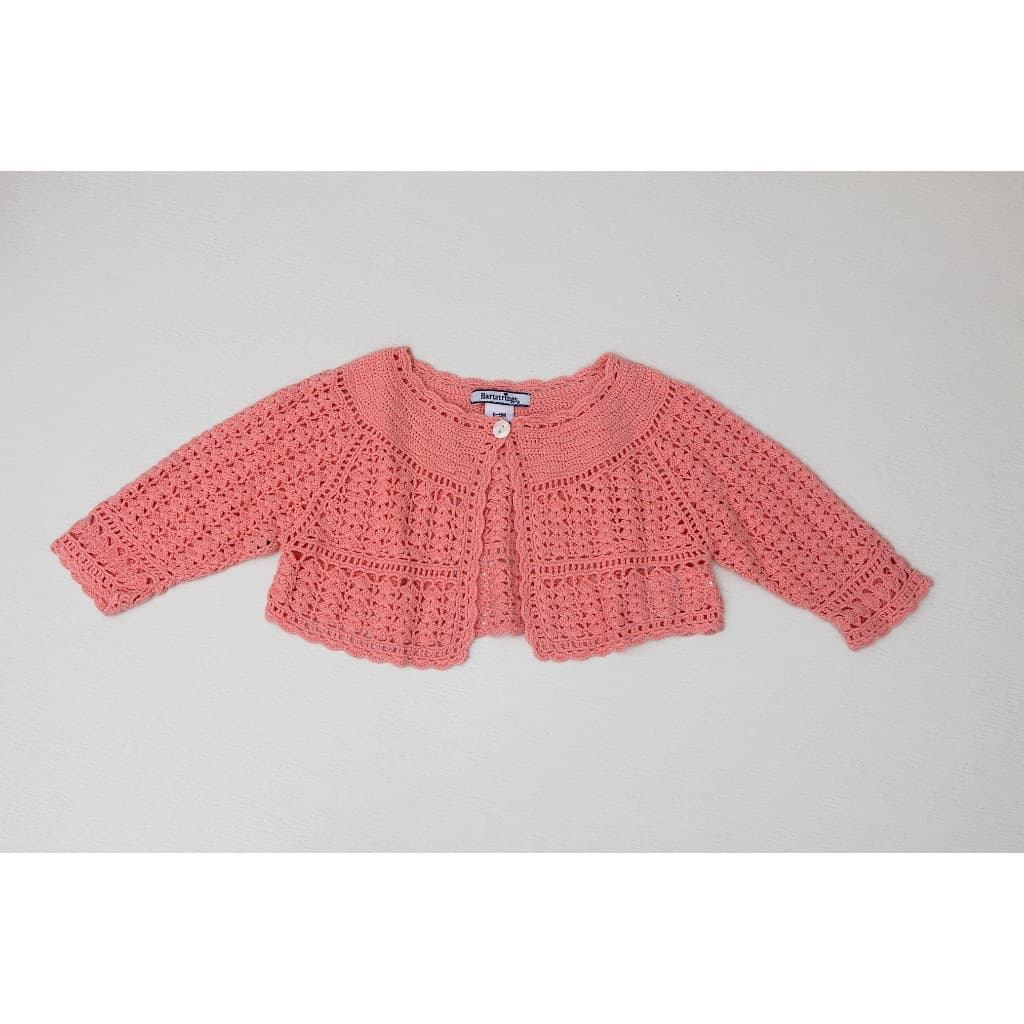 Casaquinho bebê artesanal em crochê - seminovo