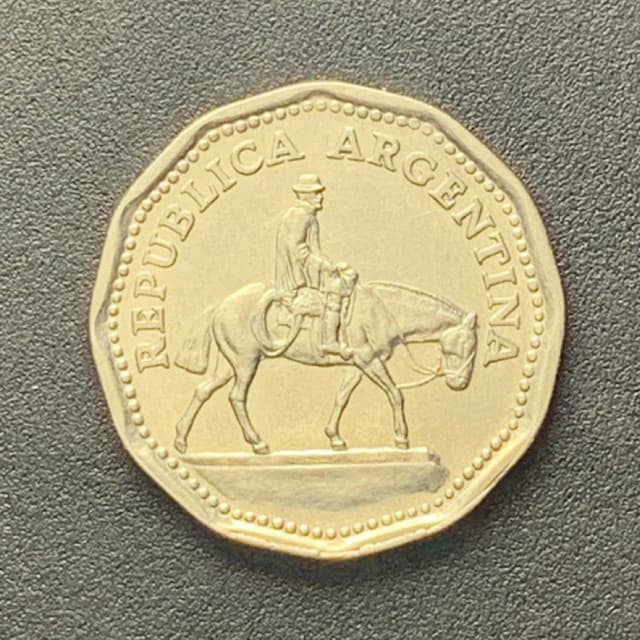 Moeda antiga 10 Pesos da Argentina