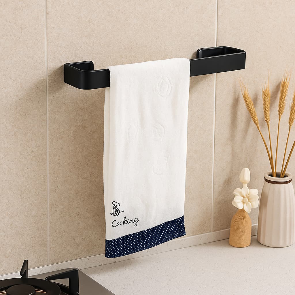 Suporte Pano de Prato Toalha Guardanapo Cozinha Armário Parede Multiuso