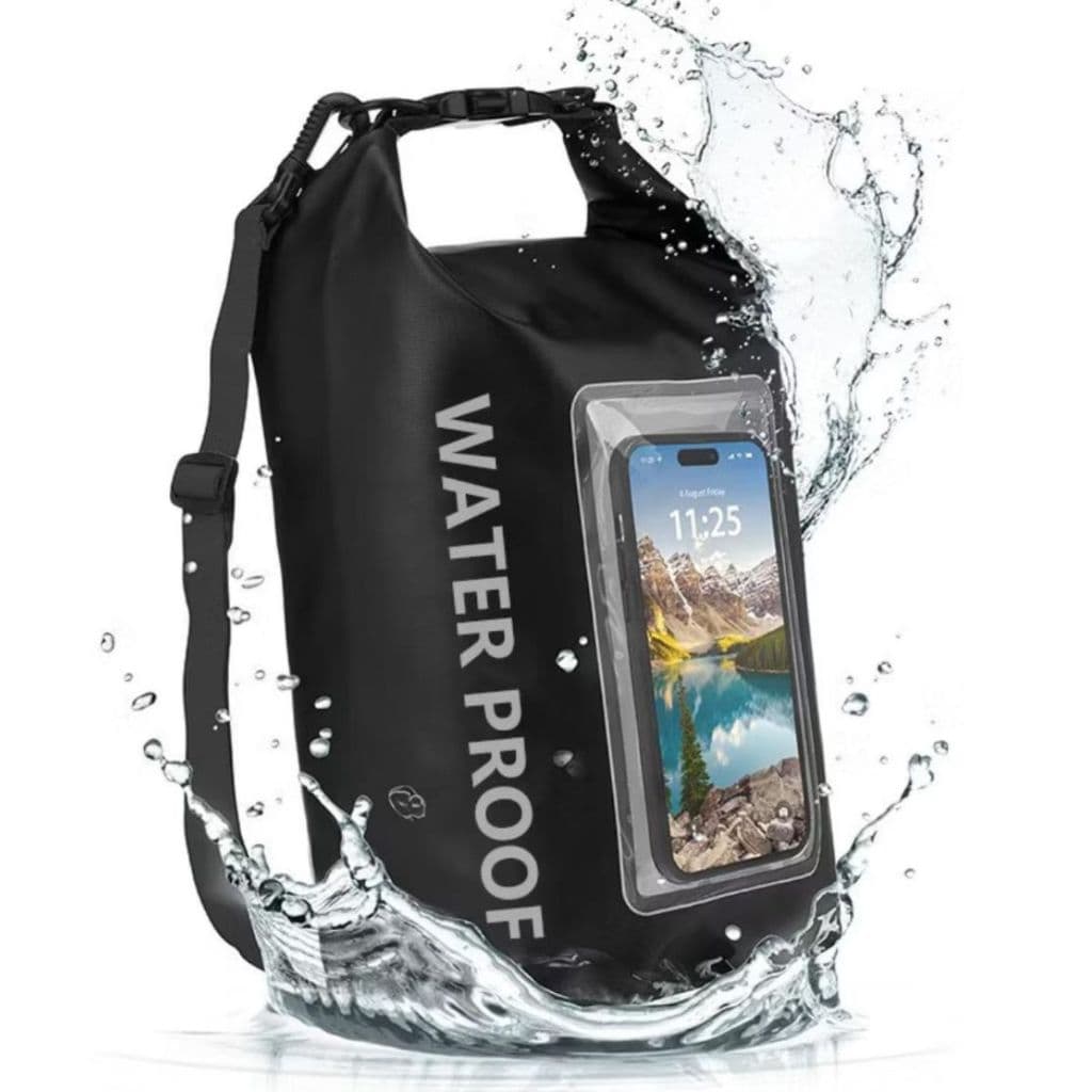 Saco Estanque Com Tela Para Celular Bolsa Impermeável 2L a Prova D'água Bolsa Caminhada Surf Caique Trilha